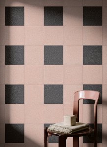 Capricci, il colore della memoria reinterpretato in chiave contemporanea Faetano_Capricci_Carbone_Cipria_Living_01 - Ceramica del Conca