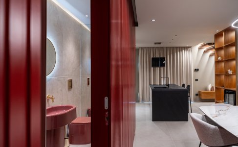 Sinfonia di Luci e Materia: L'Incanto dell'Onice Fantastico a Casa JEI Casa_Jei - Ceramica del Conca