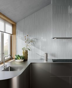 I Ghiaccioli in gr&egrave;s smaltato di Faetano rubano la scena DC_GHIACCIOLI_CUCINA - Ceramica del Conca