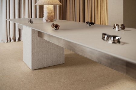 ICONIC, un sistema coordinato di materie e strutture differenti Del_Conca_Iconic_Ecru_Matter_Mineral_Chalk_Matter_Royal_Commercial_02 - Ceramica del Conca