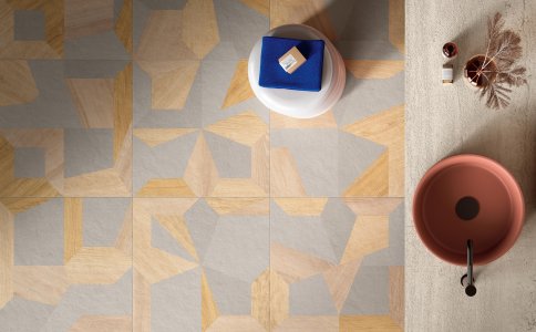 Del Conca a Coverings 2025 con l’ultima collezione Sensoria Del_Conca_Native_Feeling_Argilla_Bathroom_02 - Ceramica del Conca