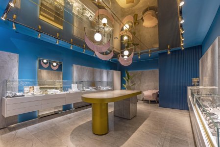 Eleni Karimali designs the new Sarlis Jewellery store sarlis%20rodi%20(3) - Ceramica del Conca