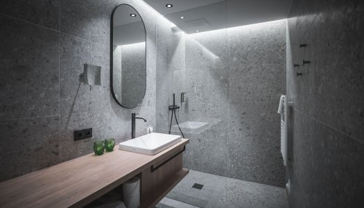 Hotel Resort Kristall, pavimenti effetto pietra e arredo bagno di design affacciati sulle Dolomiti hotel%20kristall%20(2) - Ceramica del Conca