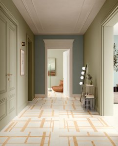 Sensoria celebra la bellezza delle superfici in gres effetto pietra Del%20Conca_Sensoria_02%20Living_Vista%20B - Ceramica del Conca