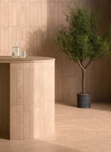 Manufatti, de petits carreaux brillants et mats inspirés des faïences faites à la main Faetano_Manufatti_Terra_Brick_Caffetteria_01 - Ceramica del Conca
