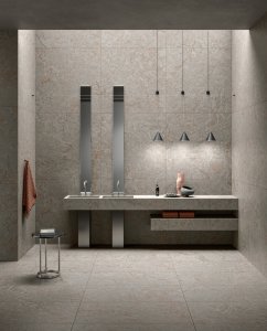 Aurora: L'Eterno Dialogo tra Natura e Design nel Gres Porcellanato Del Conca Del%20Conca_Aurora_02%20Bagno - Ceramica del Conca