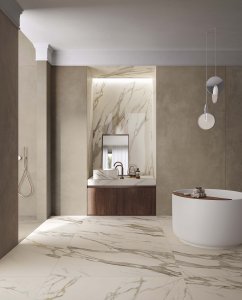 Luxury and nature: a new blend Del%20Conca_Ambienti%20Cersaie%202019_02%20Bagno_Definitivo-2 - Ceramica del Conca