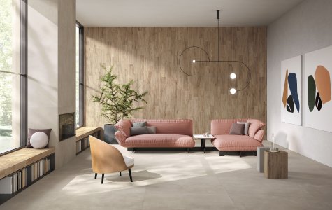 Tutto il calore e l'eleganza del nuovo effetto teak Del%20Conca_Joystone_05_Living_Definitivo - Ceramica del Conca