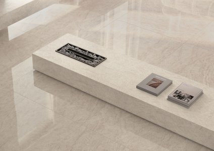 L'Anima della Quarzite: Taj Mahal Pure e White Rivivono nel Gres Porcellanato Marble Boutique Del Conca Del_Conca_Marble_Boutique_Taj_Mahal_White_Living_partic_01 - Ceramica del Conca
