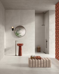 Del Conca Timeline: L'Eleganza del Cemento Incontra l'Innovazione del Design Del%20Conca_Timeline_HTL_20_Absolute_White_Bagno_01 - Ceramica del Conca
