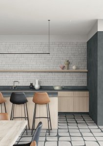 Porcelain Stoneware Large sizes Del_Conca_Nesting_Iceberg_Timeline_Nightfall_Kitchen_01 - Ceramica del Conca