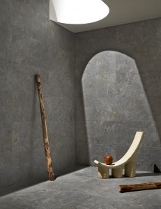 Porcelain Stoneware Large sizes Dinamika-HSE-Stone-Edition-Breccia-grey_01 - Ceramica del Conca