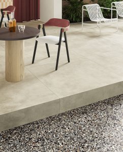 Sfumature di bianco nei pavimenti e rivestimenti Del Conca e Faetano HTL_07 - Ceramica del Conca