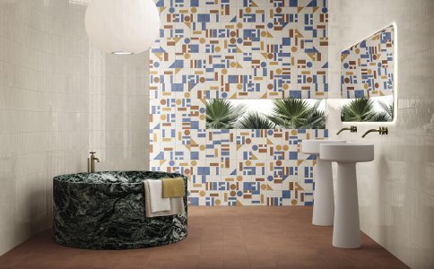 Die geometrischen Formen des Bauhaus-Stils für Terre Garzate 02 - Ceramica del Conca