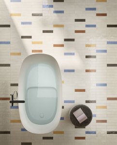 Sfumature di bianco nei pavimenti e rivestimenti Del Conca e Faetano 04 - Ceramica del Conca