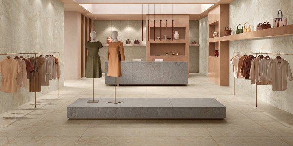 Coverings 2026, Las Vegas, dal 30 marzo al 2 aprile, Hall 1614 del-conca_aurora_beige_commerciale_01_top_1920x960 - Ceramica del Conca