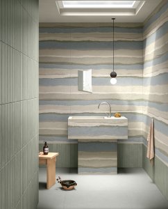 Grès Cérame Petits Formats del-conca_bioterre_stratum_artico_amla_bathroom_01 - Ceramica del Conca
