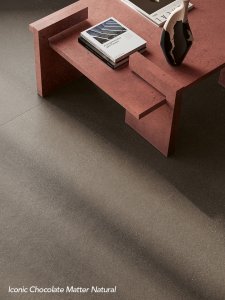 Feinsteinzeug Mittlere Formate del_conca_iconic_chocolate_matter_living_03_a - Ceramica del Conca
