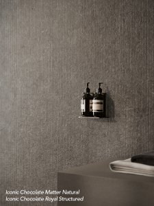 Feinsteinzeug Mittlere Formate del_conca_iconic_chocolate_matter_mineral_royal_bagno_01_a - Ceramica del Conca