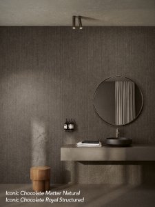 Feinsteinzeug Mittlere Formate del_conca_iconic_chocolate_matter_mineral_royal_bagno_02_a - Ceramica del Conca