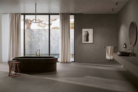 Gres porcellanato Iconic del_conca_iconic_chocolate_matter_mineral_royal_bagno_03 - Ceramica del Conca