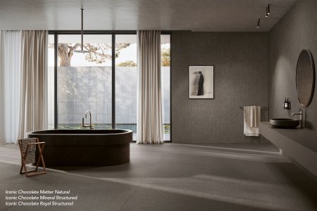 Feinsteinzeug Mittlere Formate del_conca_iconic_chocolate_matter_mineral_royal_bagno_03_a - Ceramica del Conca