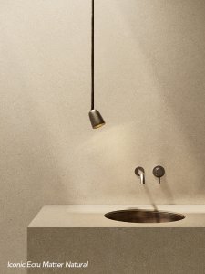 Feinsteinzeug Mittlere Formate del_conca_iconic_ecru_matter_bagno_01_a - Ceramica del Conca