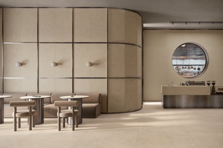Gres porcellanato Iconic del_conca_iconic_ivory_matter_royal_fusion_living_01 - Ceramica del Conca