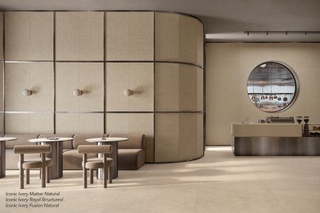 Feinsteinzeug Mittlere Formate del_conca_iconic_ivory_matter_royal_fusion_living_01_a - Ceramica del Conca