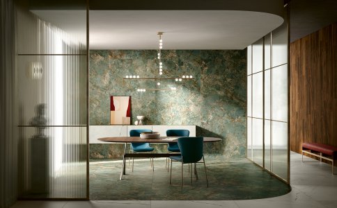 Gres porcellanato Marble Boutique del_conca_marble_boutique_amazzonite_dining - Ceramica del Conca