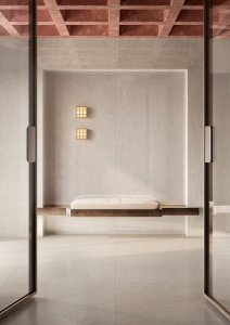 Gres porcellanato Marble Boutique del_conca_marble_boutique_botticino_light_ufficio_partic_01 - Ceramica del Conca