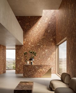 Porcelain Stoneware Small sizes del_conca_stone_edition_venice_red_hall_01 - Ceramica del Conca