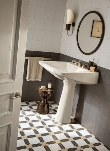 Gres porcellanato Capricci faetano_capricci_evasioni_carbone_bianco_perla_bagno - Ceramica Faetano