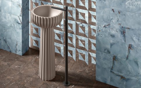 Gres porcellanato Dimore faetano_dimore_dimora_audrey_marrone_imperiale_bagno_02 - Ceramica Faetano