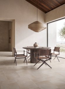 Gres porcellanato Era faetano_era_sabbia_dining_01 - Ceramica Faetano