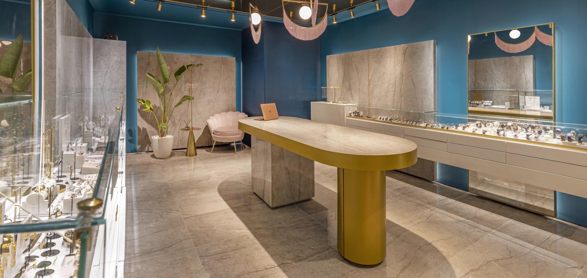 Eleni Karimali designs the new Sarlis Jewellery store  - Ceramica del Conca