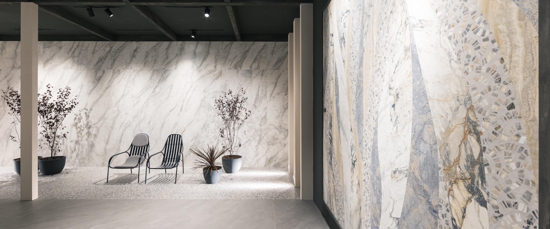 La collezione Dinamika Marble Edition protagonista a Cersaie 2023  - Ceramica del Conca