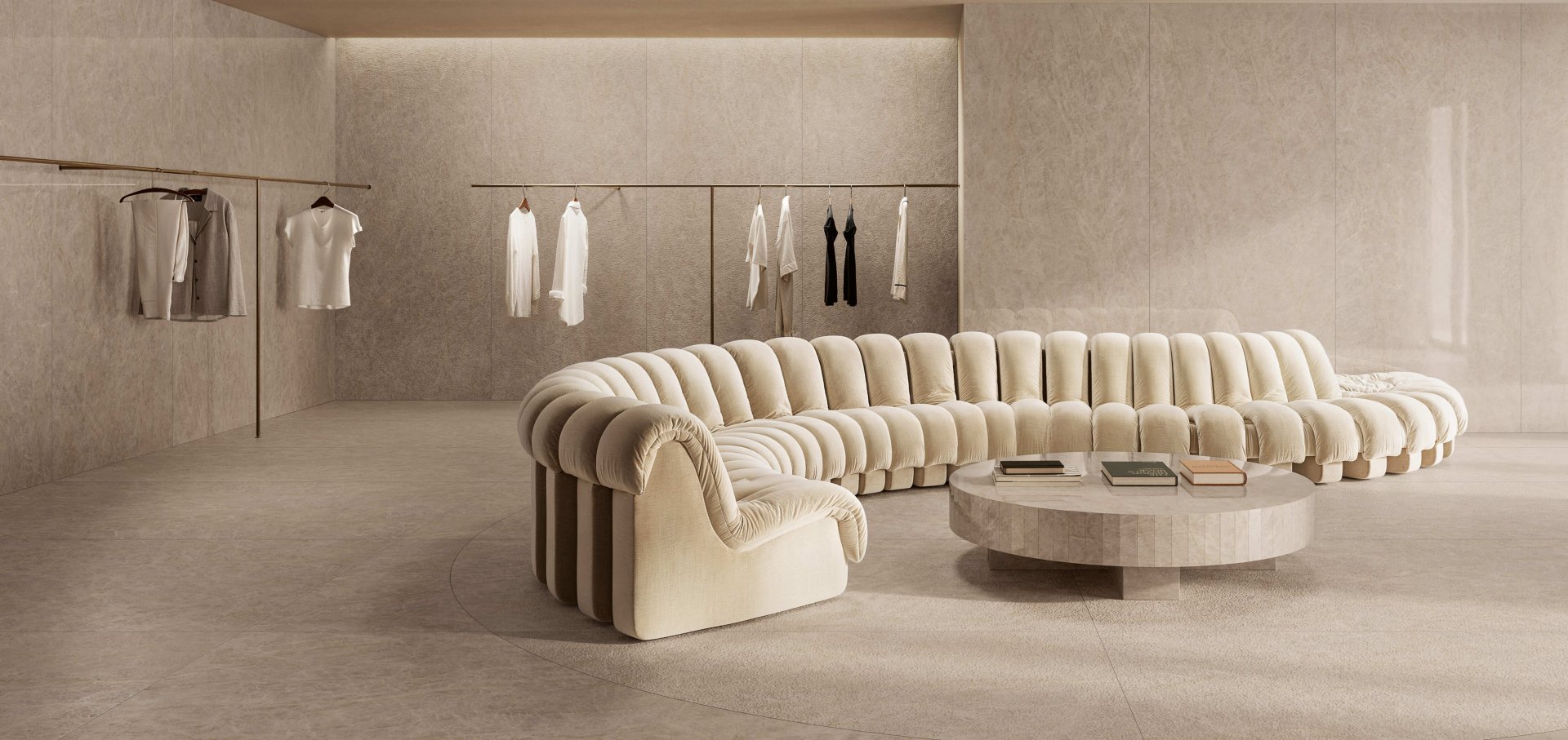 L'Anima della Quarzite: Taj Mahal Pure e White Rivivono nel Gres Porcellanato Marble Boutique Del Conca  - Ceramica del Conca
