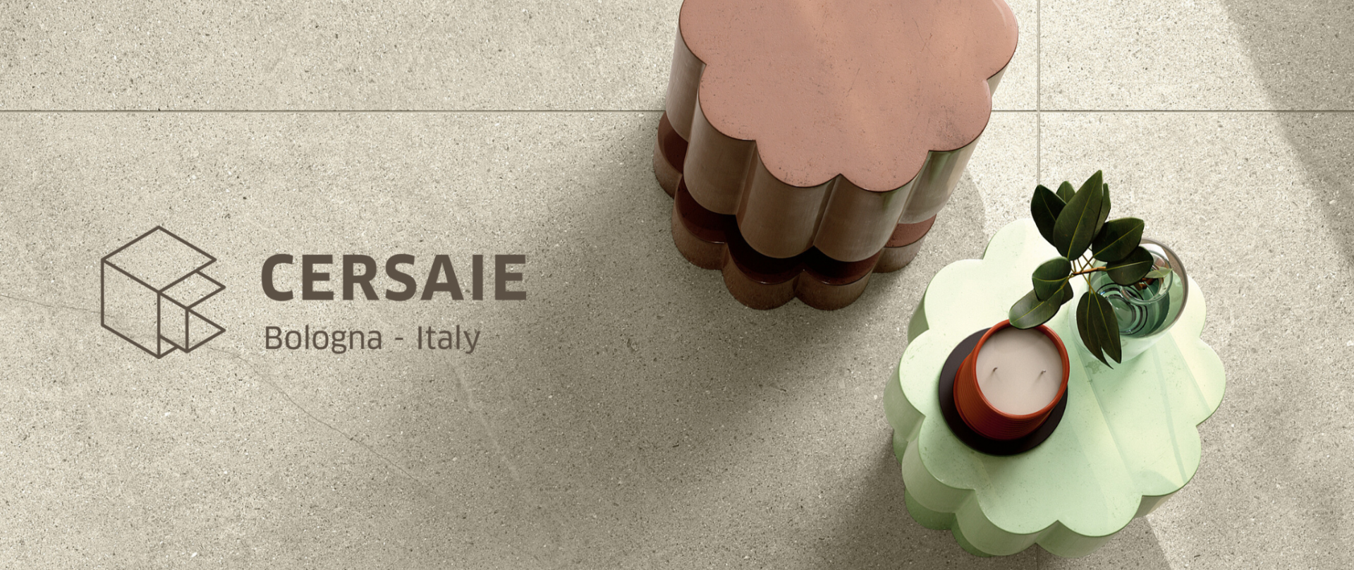 Nuovo padiglione per Del Conca e Faetano a Cersaie 2025  - Ceramica del Conca