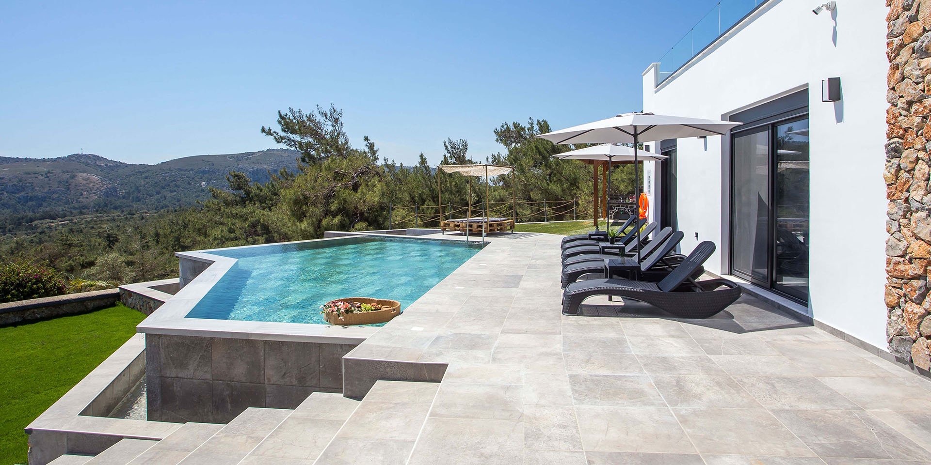 Porcelain Stoneware VILLA INDIRA RHODES, Rhodes, Greece Villa_Indira_Climb_Top_1920x960_05 - Ceramica del Conca