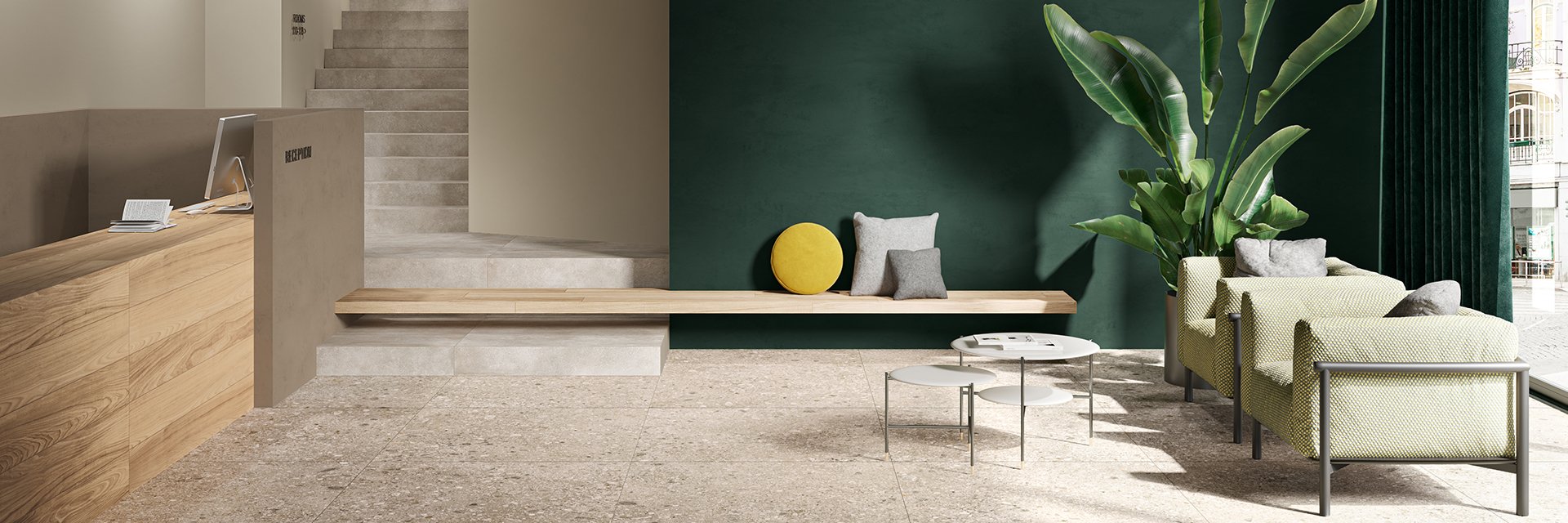 Marmo, pietra, legno, metallo, cemento...  - Ceramica del Conca