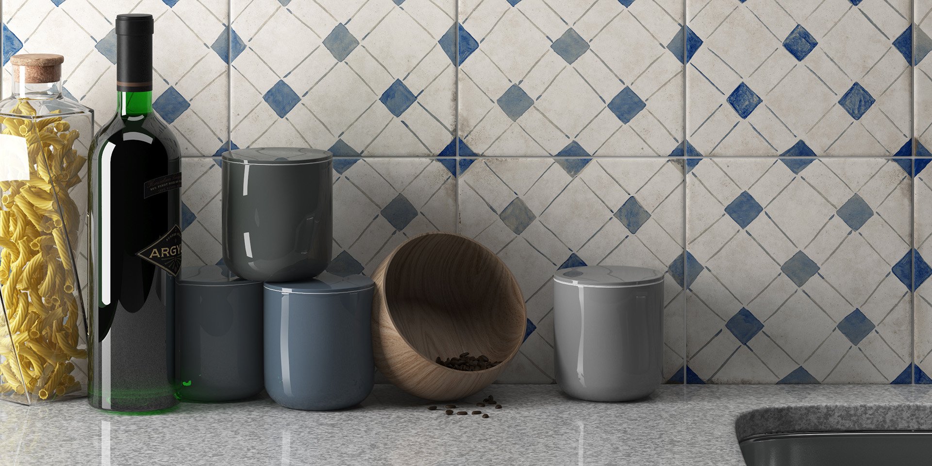 Gres porcellanato Sorrentina Faetano_Sorrentina_Corsano_Kitchen_1920x960_Top - Ceramica Faetano