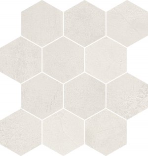 Gres porcellanato Absolute White del_conca_timeline_htl_20_absolute_white_esagoni - Ceramica del Conca