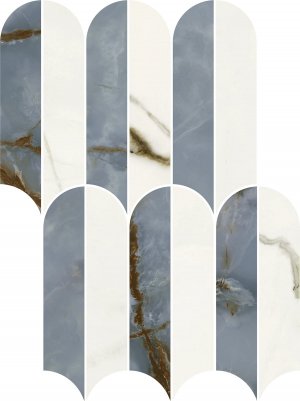 Porcelain Stoneware Onice Azzurro G3PM02MO - Ceramica del Conca