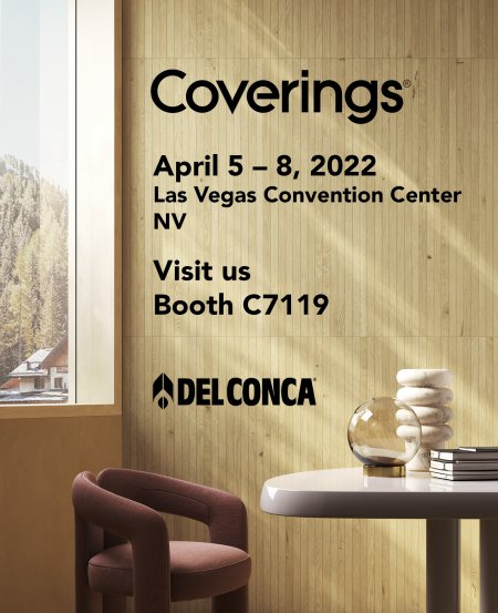 DEL CONCA IM SCHEINWERFERLICHT AUF DER COVERINGS 2022 Invito%20Del%20Conca%20Coverings - Ceramica del Conca