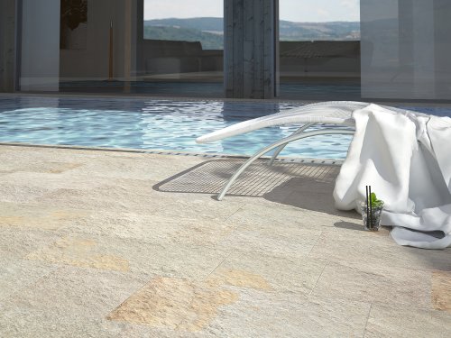 Porcelain Stoneware Beige Pred - Ceramica del Conca