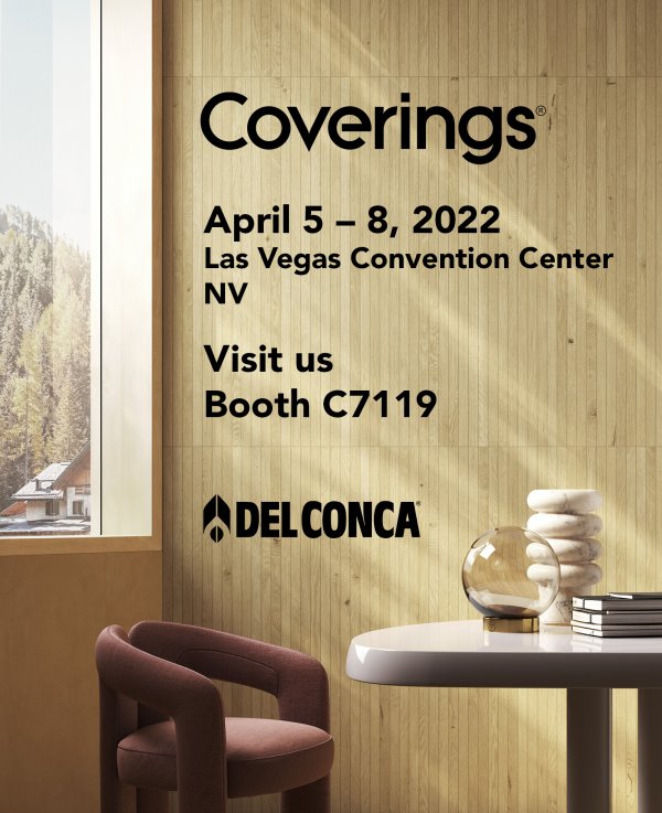 DEL CONCA SOUS LE FEU DES PROJECTEURS À COVERINGS 2022 Invito%20Del%20Conca%20Coverings - Ceramica del Conca