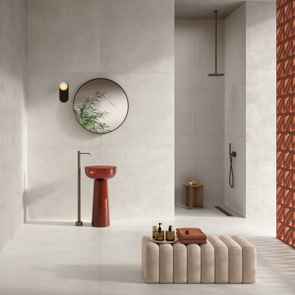 Piastrelle Bagno in Gres Porcellanato per un Ambiente da Sogno Del%20Conca_Timeline_HTL_20_Absolute_White_Bagno_01 - Ceramica del Conca